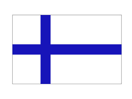 vector illustration of Finland flagのイラスト素材