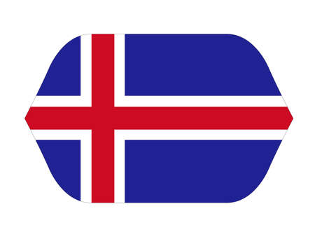 vector illustration of Iceland flagのイラスト素材