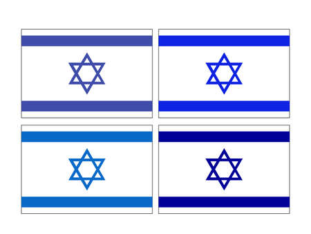 vector illustration of Israel flagのイラスト素材