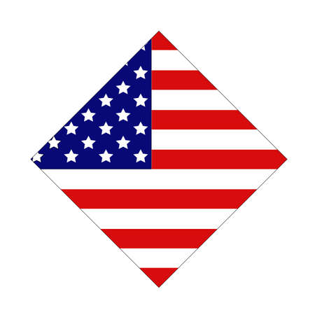 vector illustration of United States flagのイラスト素材