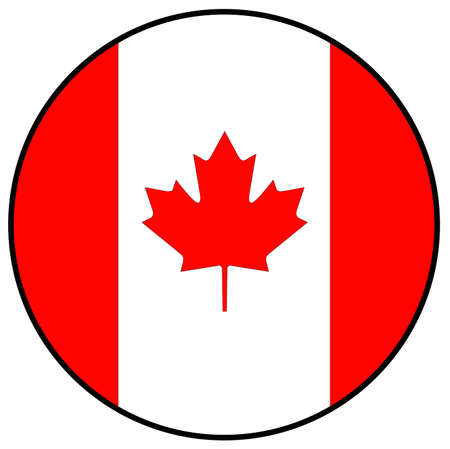 vector illustration of Canada flagのイラスト素材