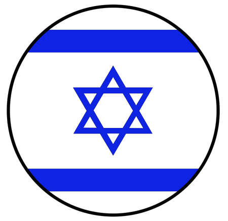 vector illustration of Israel flagのイラスト素材