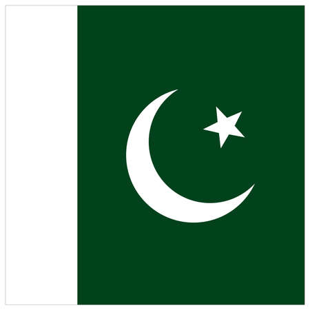 vector illustration of Pakistan flagのイラスト素材
