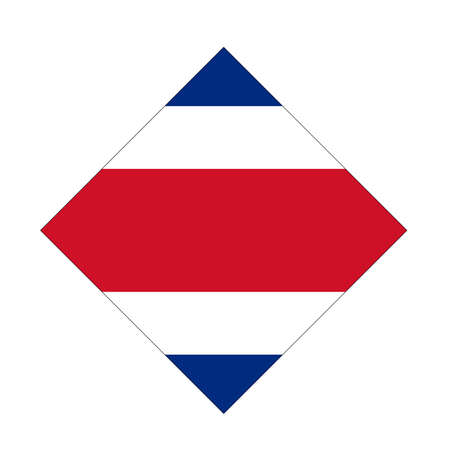 vector illustration of Costa Rica flagのイラスト素材