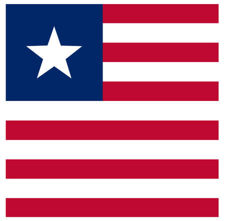 vector illustration of Liberia flagのイラスト素材