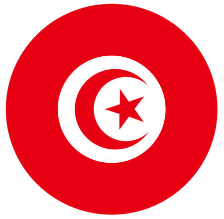vector illustration of Tunisia flagのイラスト素材
