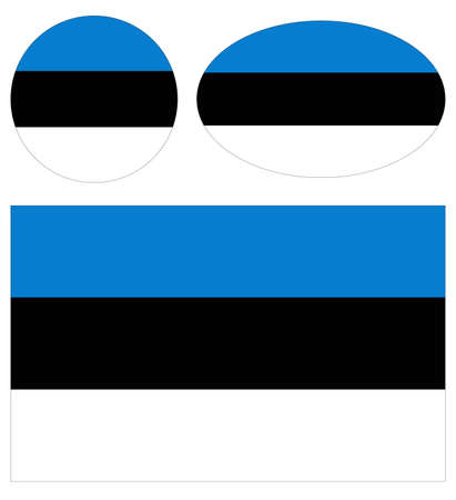 vector illustration of Estonia flagsのイラスト素材