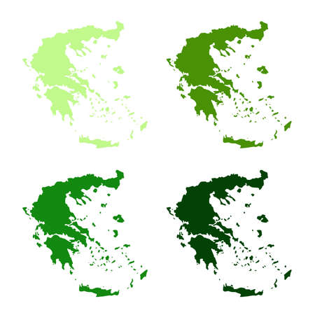 vector illustration of Greece mapのイラスト素材