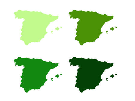 vector illustration of Spain map