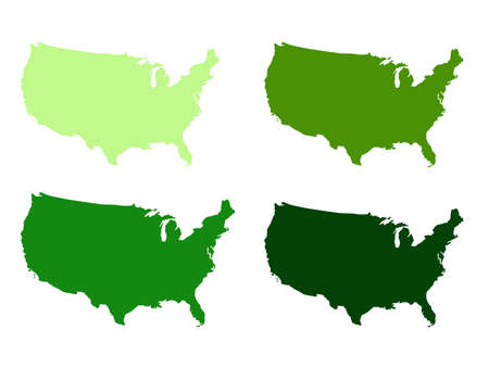 vector illustration of USA mapのイラスト素材