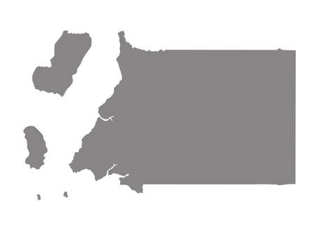 vector illustration of Equatorial Guinea mapのイラスト素材