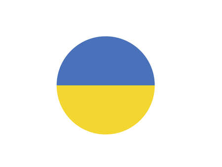 vector illustration of Ukraine flagのイラスト素材