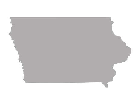vector illustration of Iowa map - U.S. stateのイラスト素材