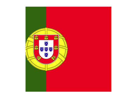 vector illustration of Portugal flagのイラスト素材