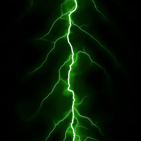 green thunderの写真素材