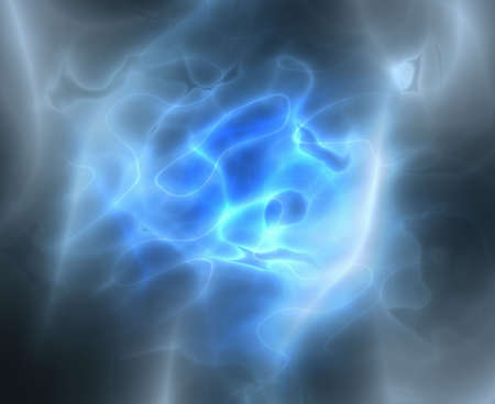 blue fractalの写真素材