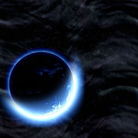 blue planetの写真素材