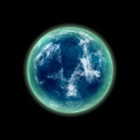 blue planetの写真素材