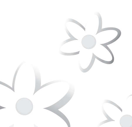 Floral Background  Flower Pattern in Black and Whiteのイラスト素材
