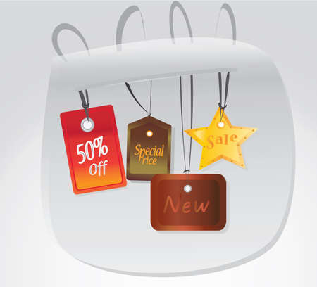 Set of Tags  Collection of Universal Labels のイラスト素材