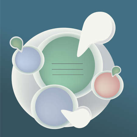 Presentation Template のイラスト素材