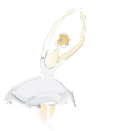 Ballerina Sketch  Ballet dance performance のイラスト素材