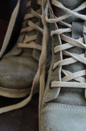 Woman Leather Shoes Close upの写真素材