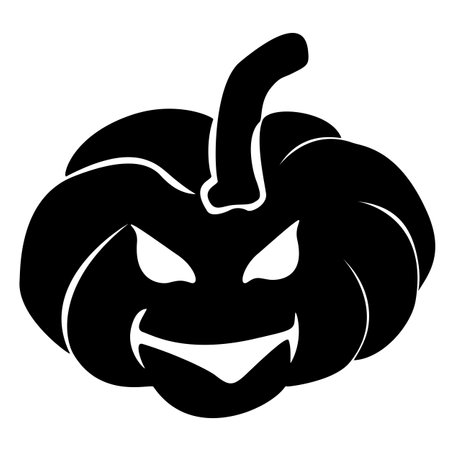 Jack o Lantern, face carved pumpkin. Halloween.Vectorのイラスト素材