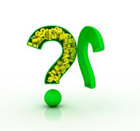 3D question markの写真素材