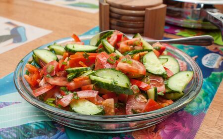 Closeup shoot of salad  の写真素材