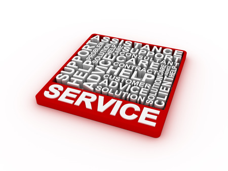 Service concept wordsの写真素材