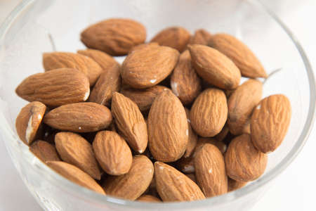 Bowl of almondsの写真素材