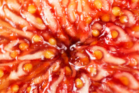 Close up of  inside of a ripe fresh sweet fig