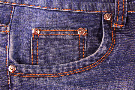 Jeans pocket close upの写真素材
