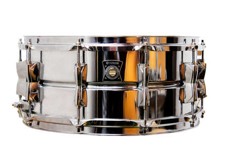 A drum isolated on white backgroundの写真素材