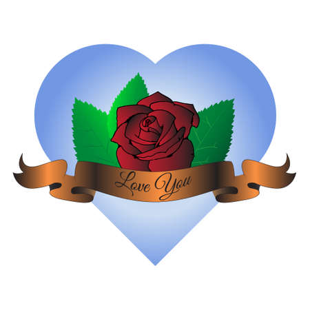 Love You Roseのイラスト素材