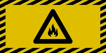 Fire caution signのイラスト素材
