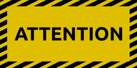 Attention signのイラスト素材