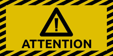 Attention signのイラスト素材