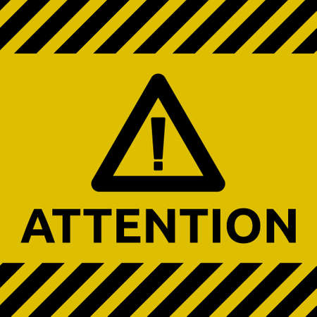 Attention signのイラスト素材