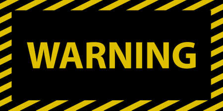 Warning sign wideのイラスト素材