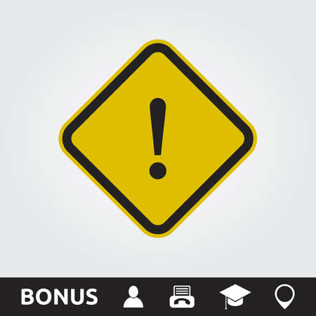 Caution Square Signのイラスト素材