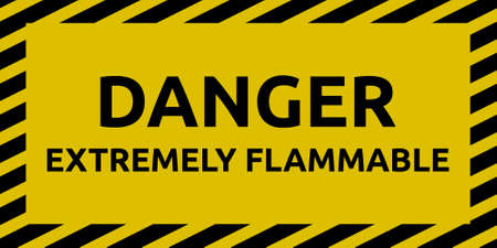Extremely Flammable Signのイラスト素材