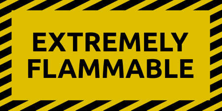 Extremely Flammable Signのイラスト素材