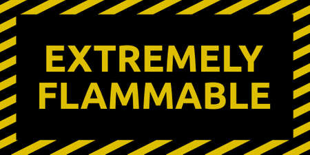 Extremely Flammable Signのイラスト素材