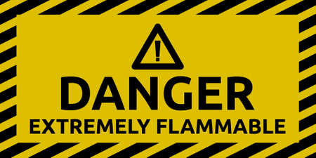 Extremely Flammable Signのイラスト素材