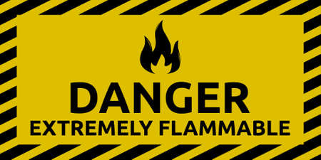 Extremely Flammable Signのイラスト素材