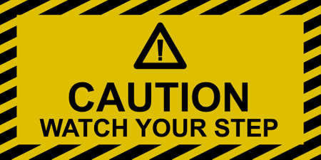 Watch Your Stepのイラスト素材