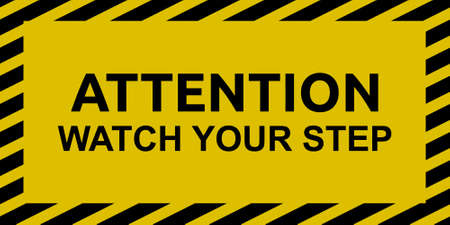 Watch Your Stepのイラスト素材