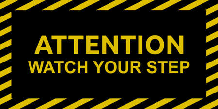 Watch Your Stepのイラスト素材